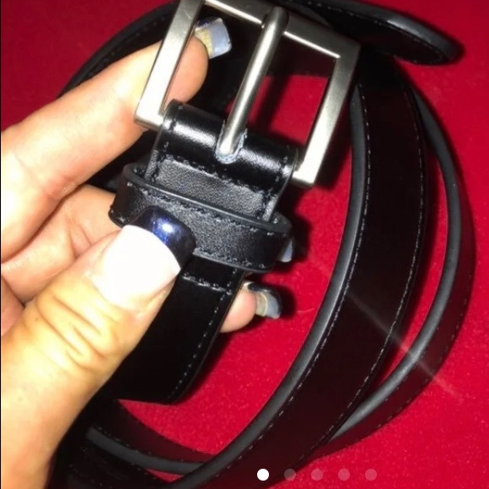 Black Leather Belt Sz. 40 NWT